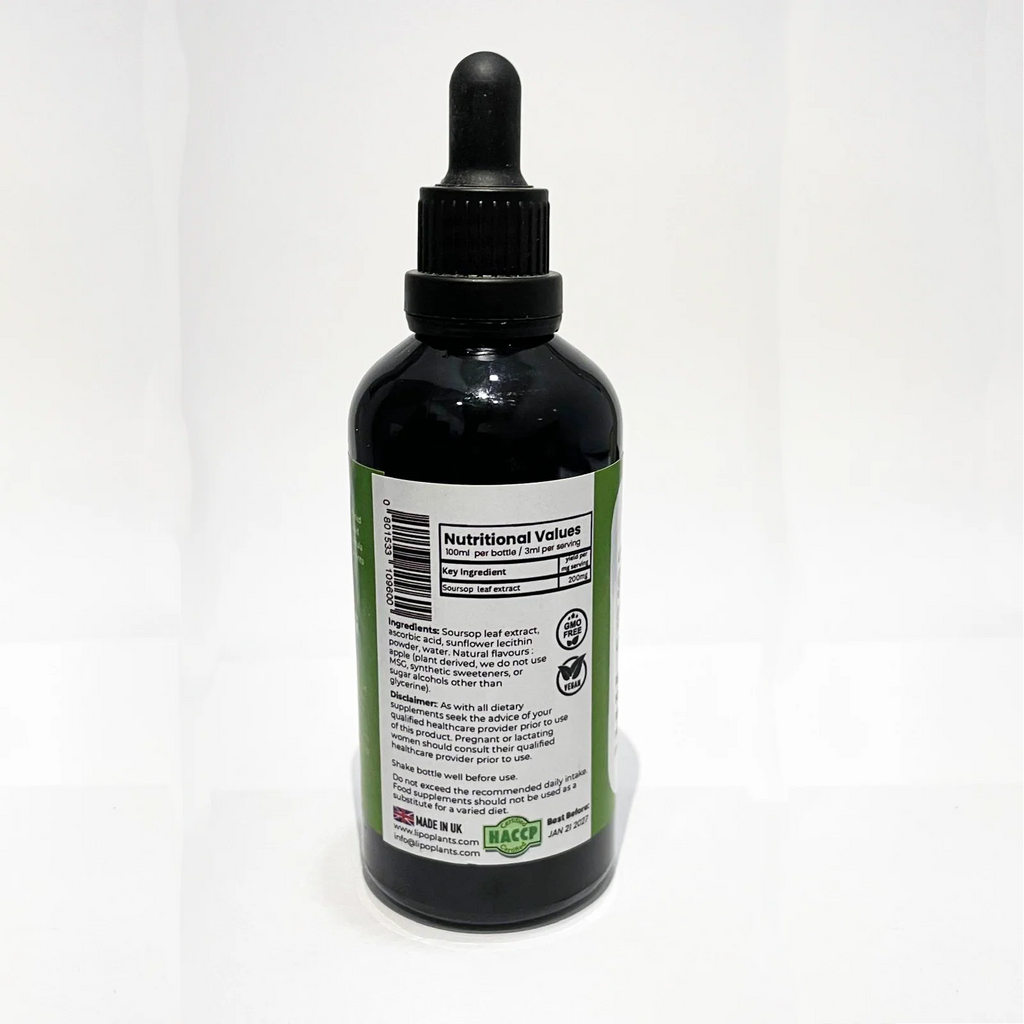 Liposomal Soursop 100ml – Annona Muricata | Wellness & Immune Support.